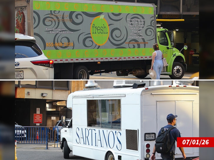 taylor swift travis kelce wedding food arrives to msg backgrid 1