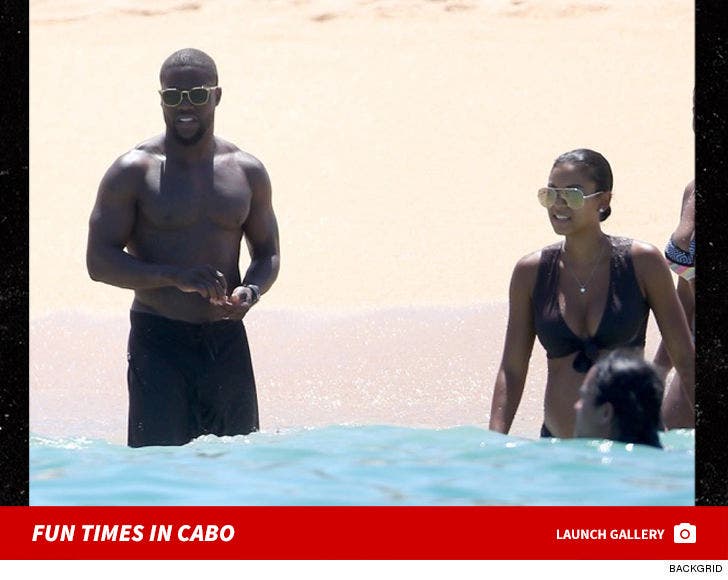 Kevin Hart and Wife Eniko in Cabo San Lucas