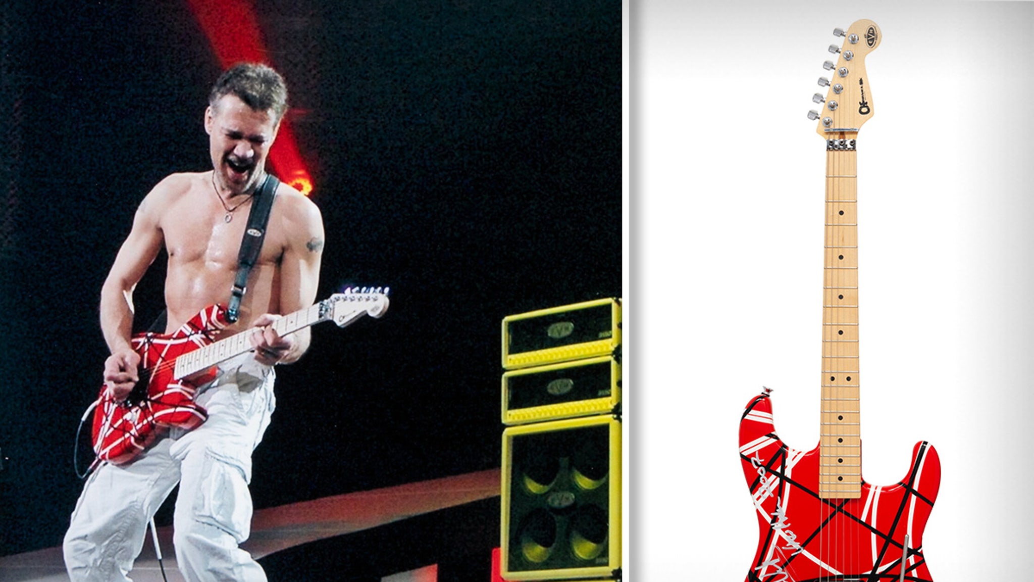 menneskemængde Lys Fundament Eddie Van Halen's Custom-Made Guitar from '07-08 Tour Expected to Fetch Big  Bucks