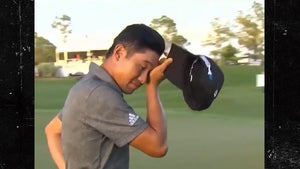 PGA Star Collin Morikawa Chokes Back Tears Thanking Tiger Woods After Win