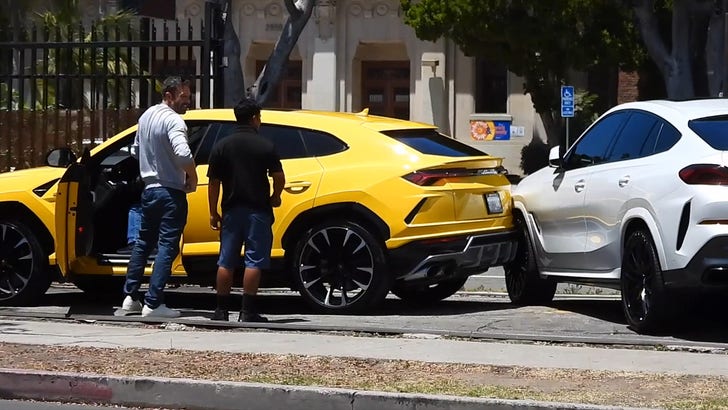 Ben Affleck's 10-Year-Old Son Takes Wheel of Lamborghini and Hits Car