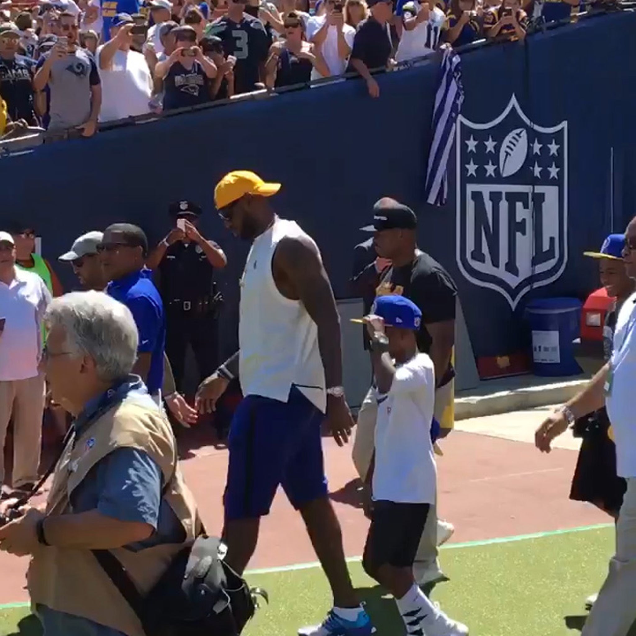 LeBron James Heckled at Rams Game