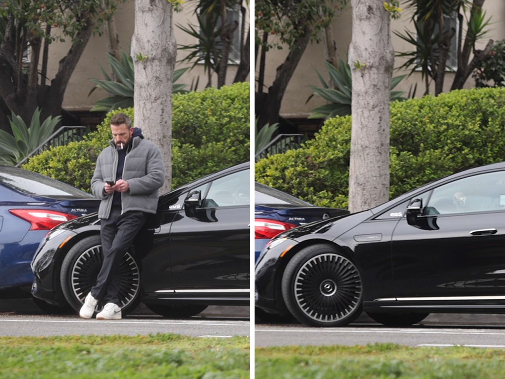 Ben Affleck's Car Gets Boxed In, Struggles To Pull Out Of Parking Spot In  Video