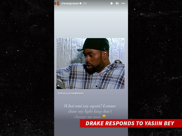 Drake Responds To Yasiin Bey instagram story