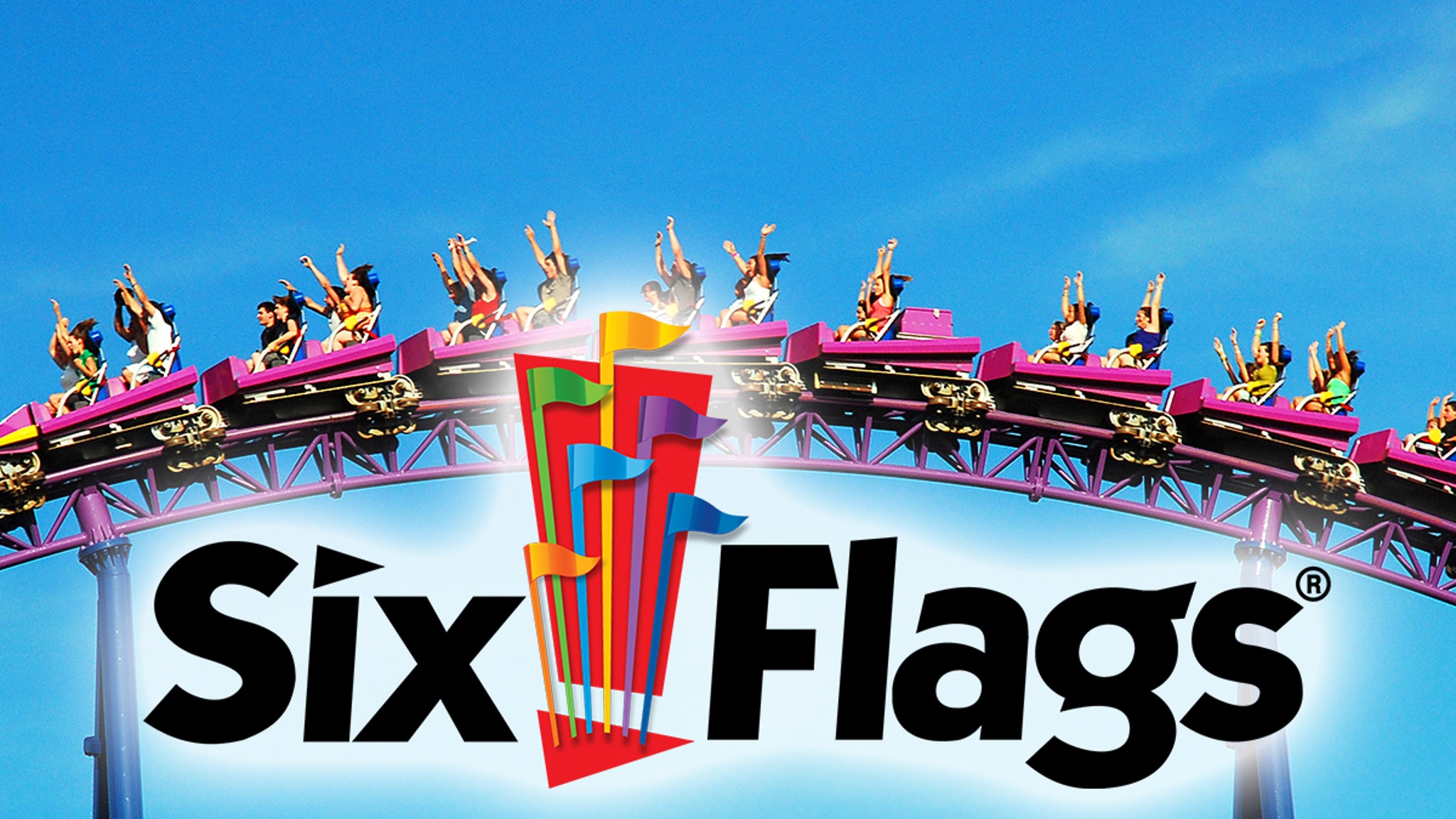 6 flags. Six Flags. Six Flags Meduza. Fienfly Flags logo.