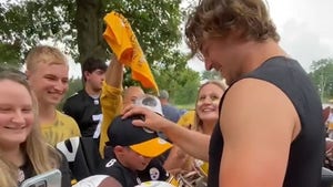 Young Kenny Pickett Fan Breaks Down In Tears While Rookie QB Signs Ball