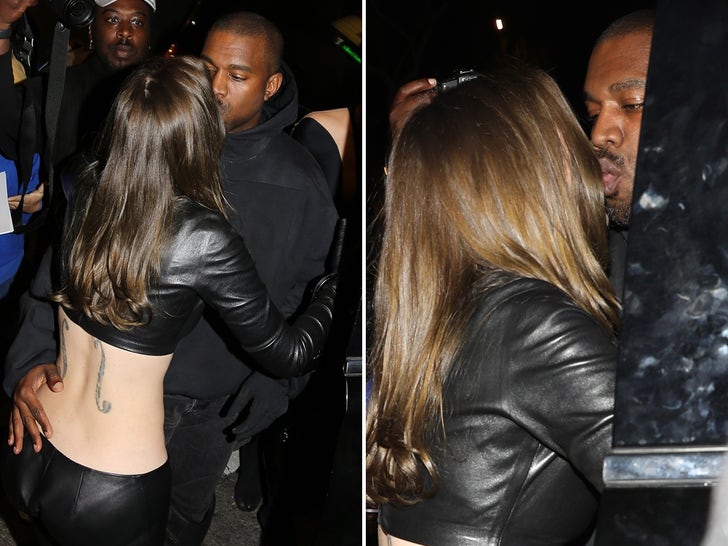 Kanye West and Julia Fox Kiss After Night Out Together