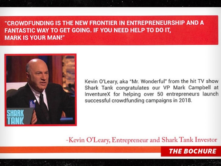Kevin O Leary crowdfunding brochure