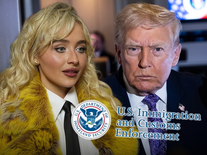 Sabrina Carpenter Donald Trump Ice Main Getty