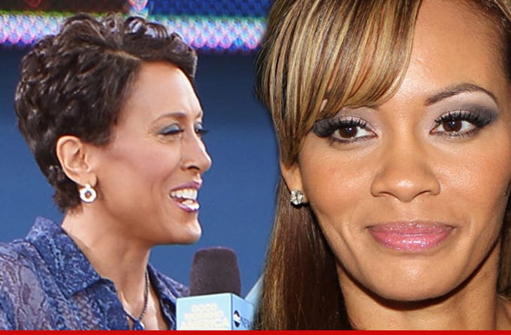 Robin Roberts -- Sidelined from Interview with Chad Johnson's Estranged :: 0828-robin-roberts-evelyn-lozada-article-getty-1