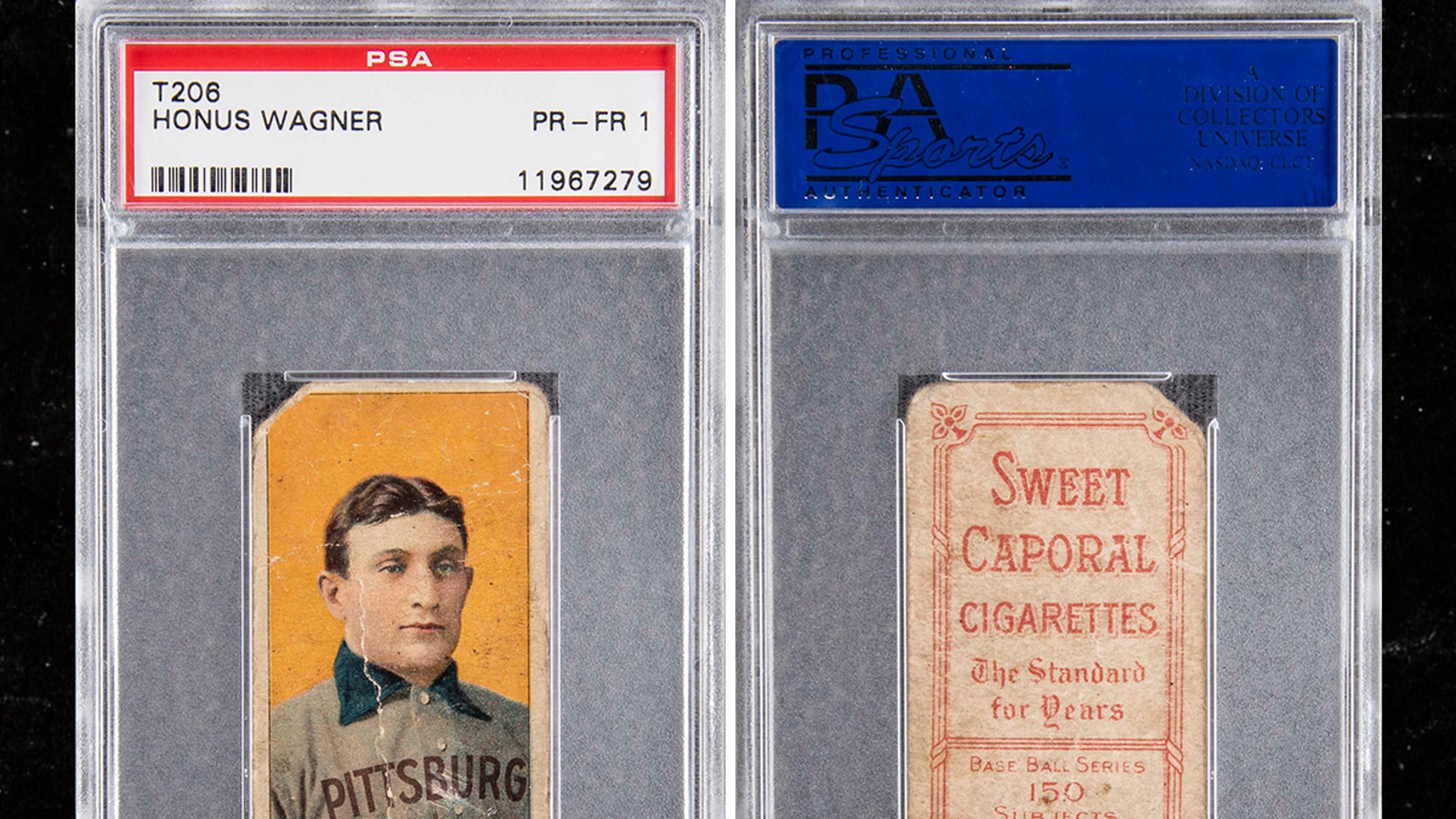Rare Honus Wagner T206 baseball card sells at auction for $2.1