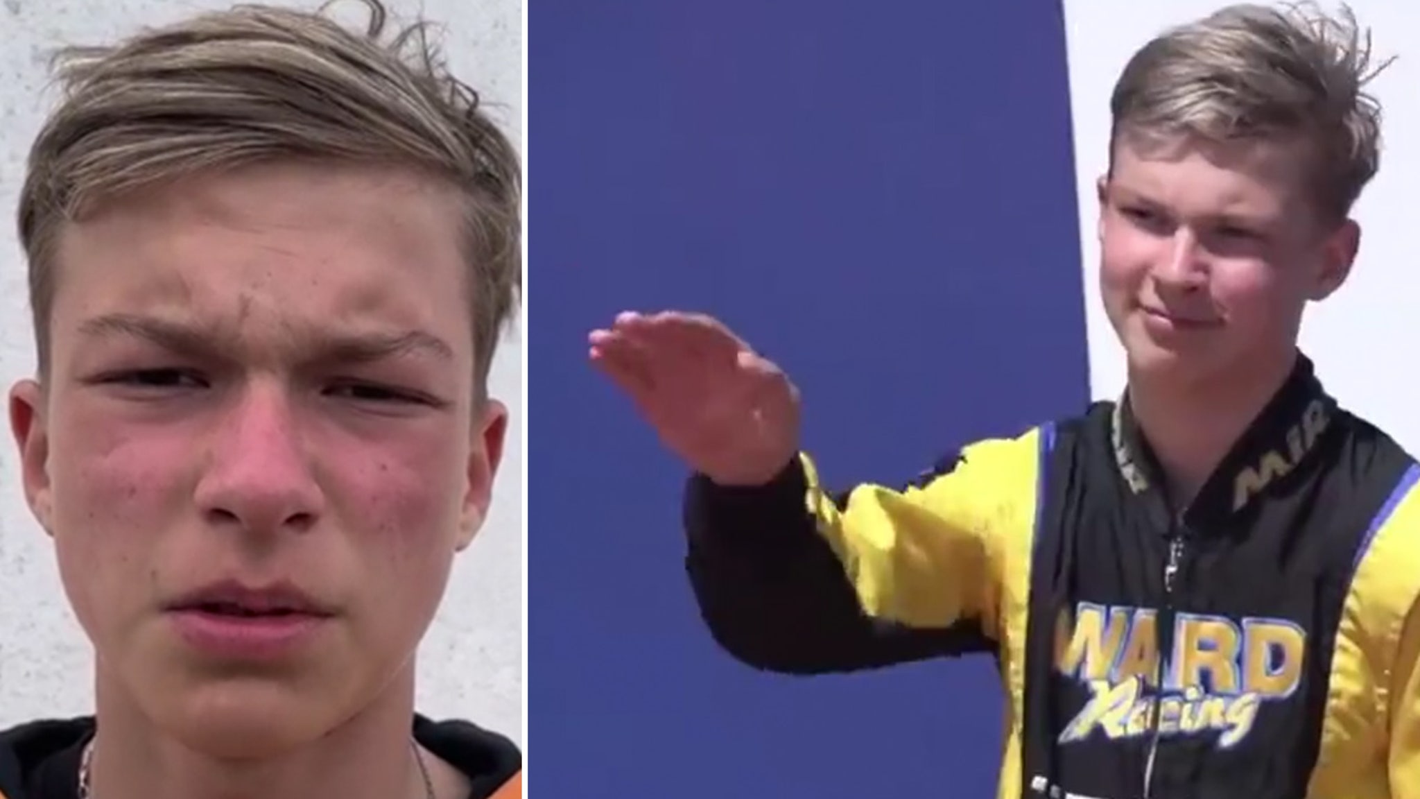 El gesto del podio no es un saludo nazi, dice el héroe ruso del karting Perdón por la confusión