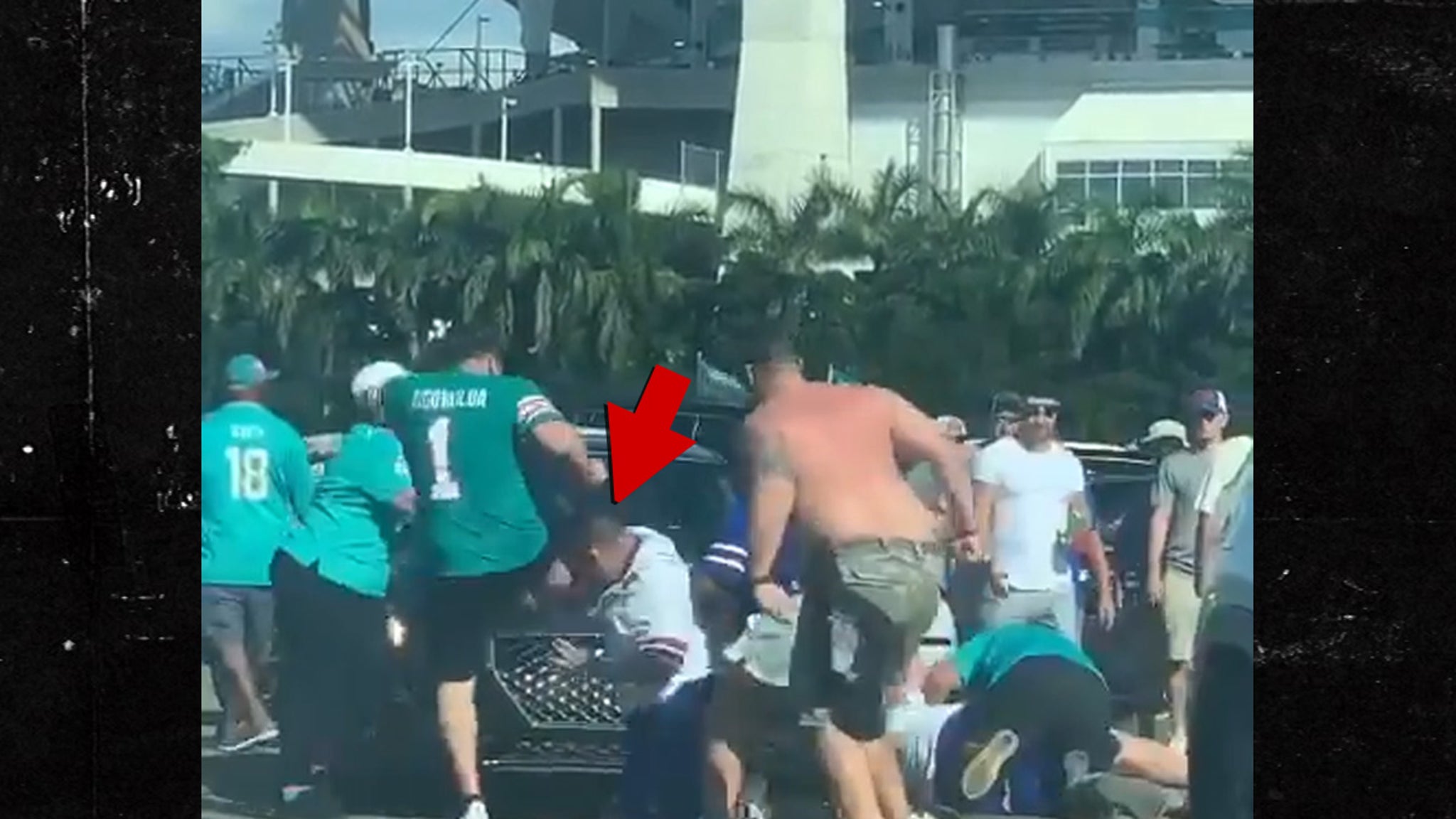 Josh Allen fan kicked in face in wild brawl outside Bills-Dolphins game