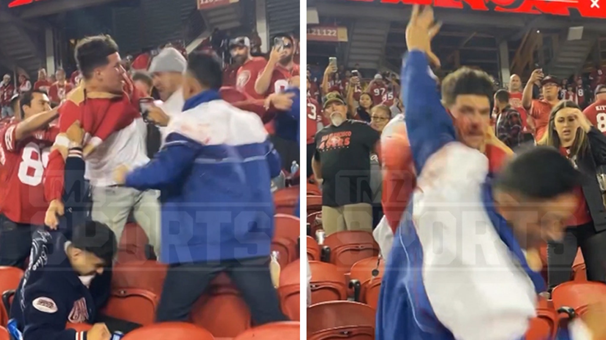 49ers Fans Bloodied In Wild Fight With Giants Supporters After ‘TNF’ Game