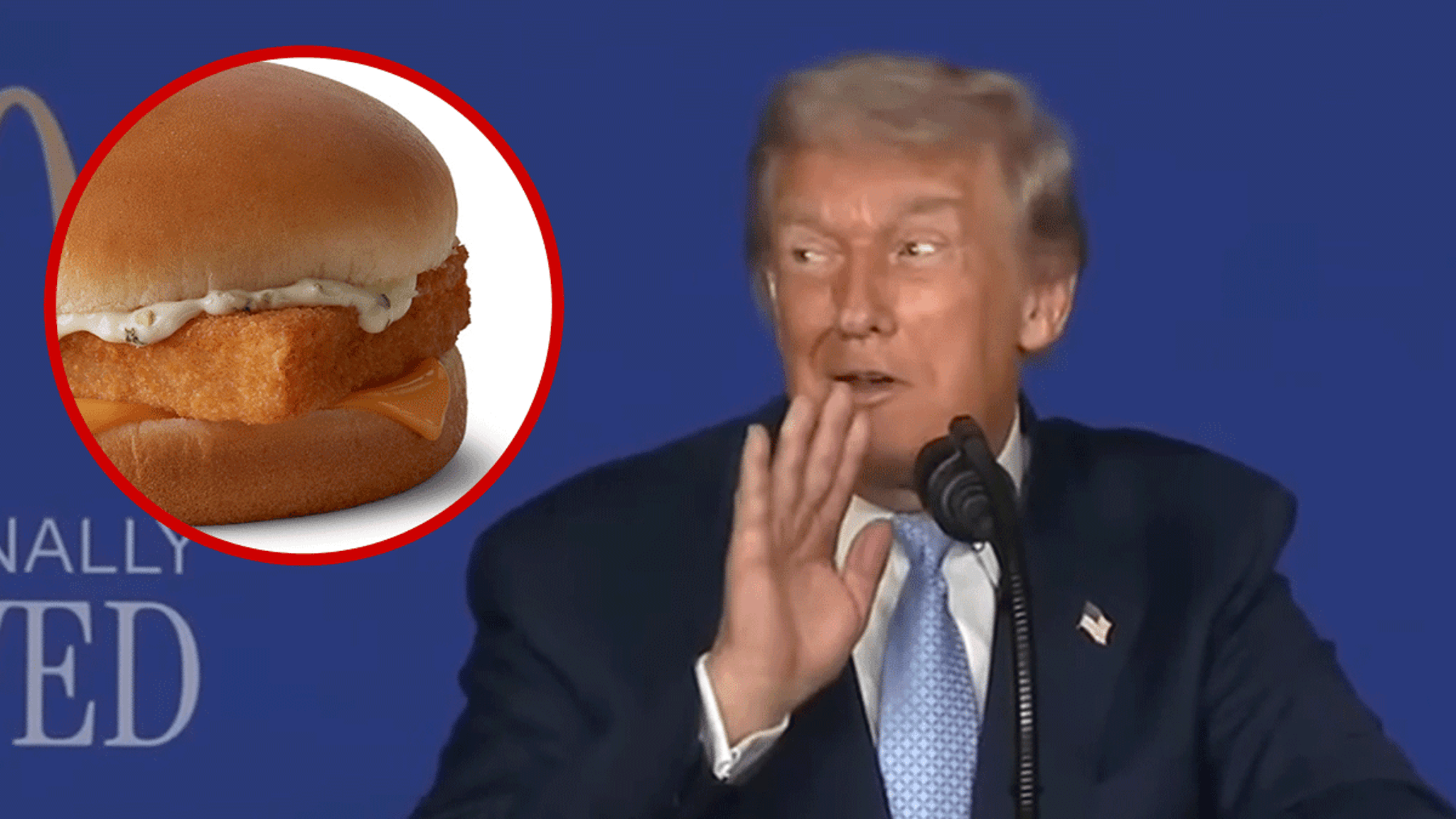 Donald Trump onthult dat zijn favoriete gerecht bij McDonald’s Filet-O-Fish is