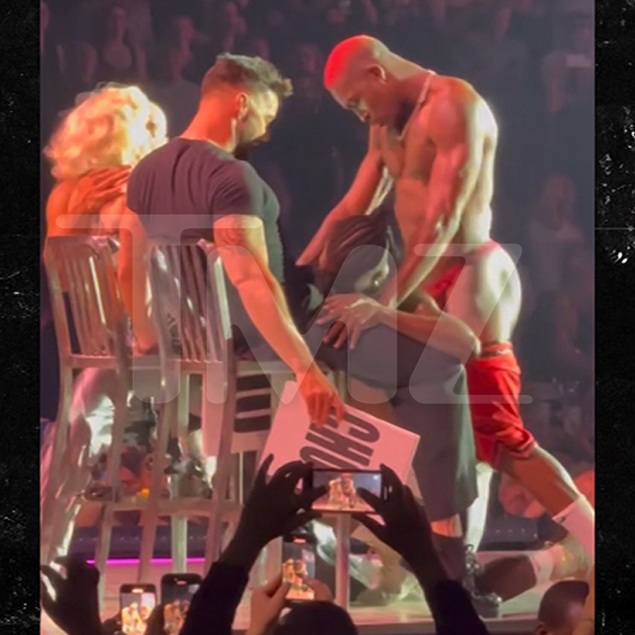 New Angle of Ricky Martin at Madonna Show Proves He 100% Had Erection