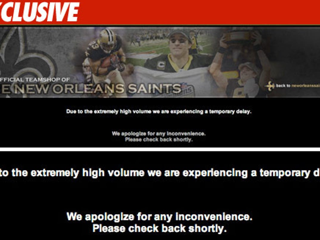 New Orleans Saints Shop Can T Handle The Rush