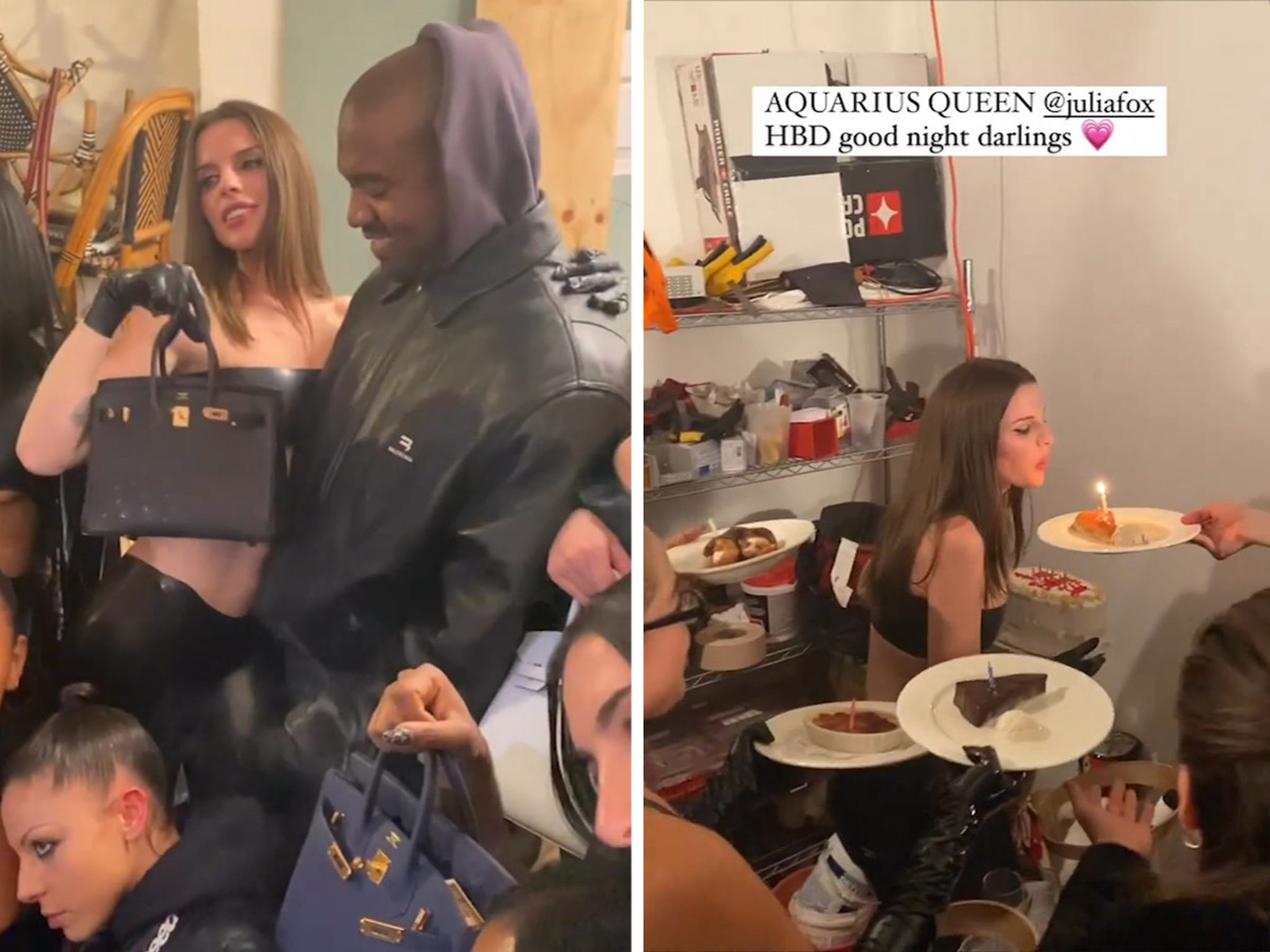Kanye West Buys Julia Fox and Friends Birkin Bags for Birthday