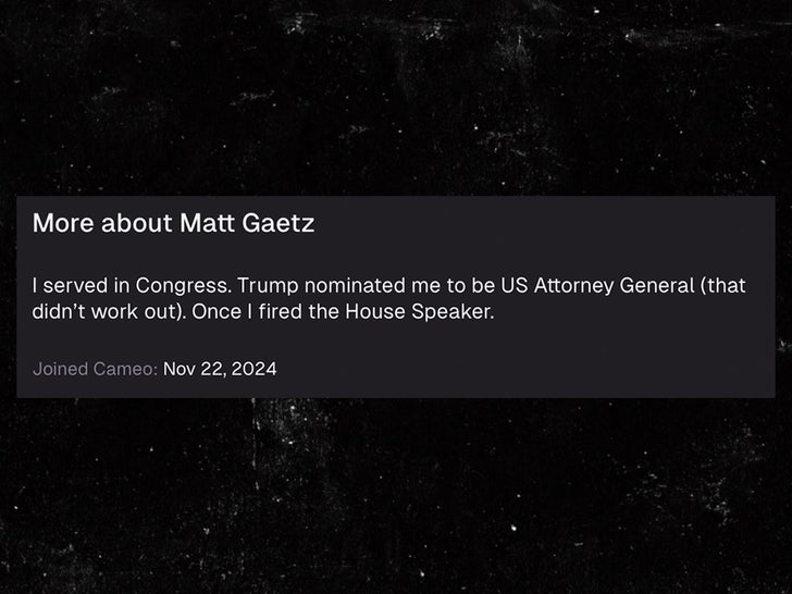 biodata cameo matt gaetz