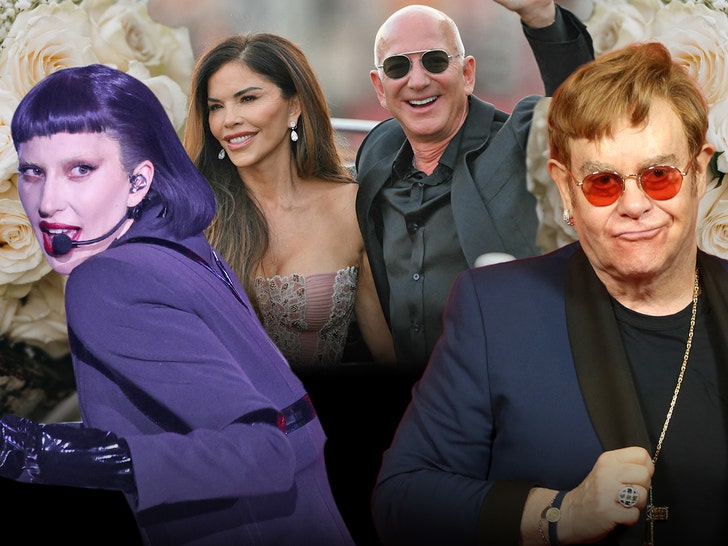 lady gaga elton john bezos lauren getty 1