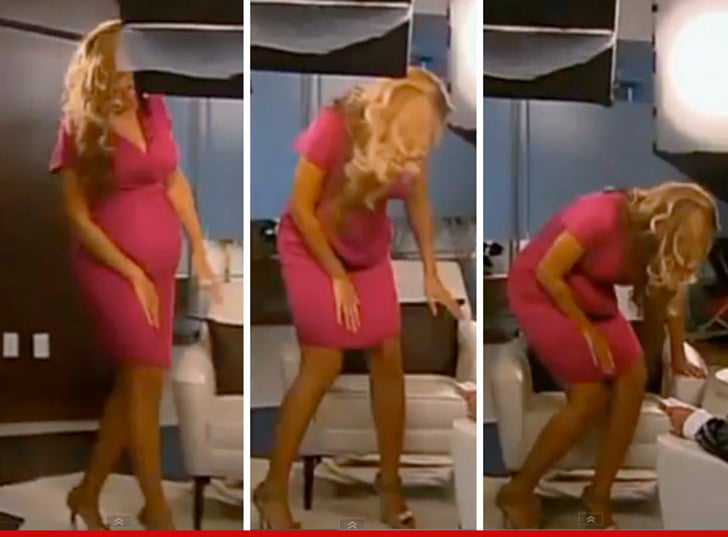 beyonce baby bump collapses