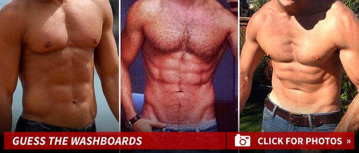 Celebrity Six Packs -- Guess the Washboards!