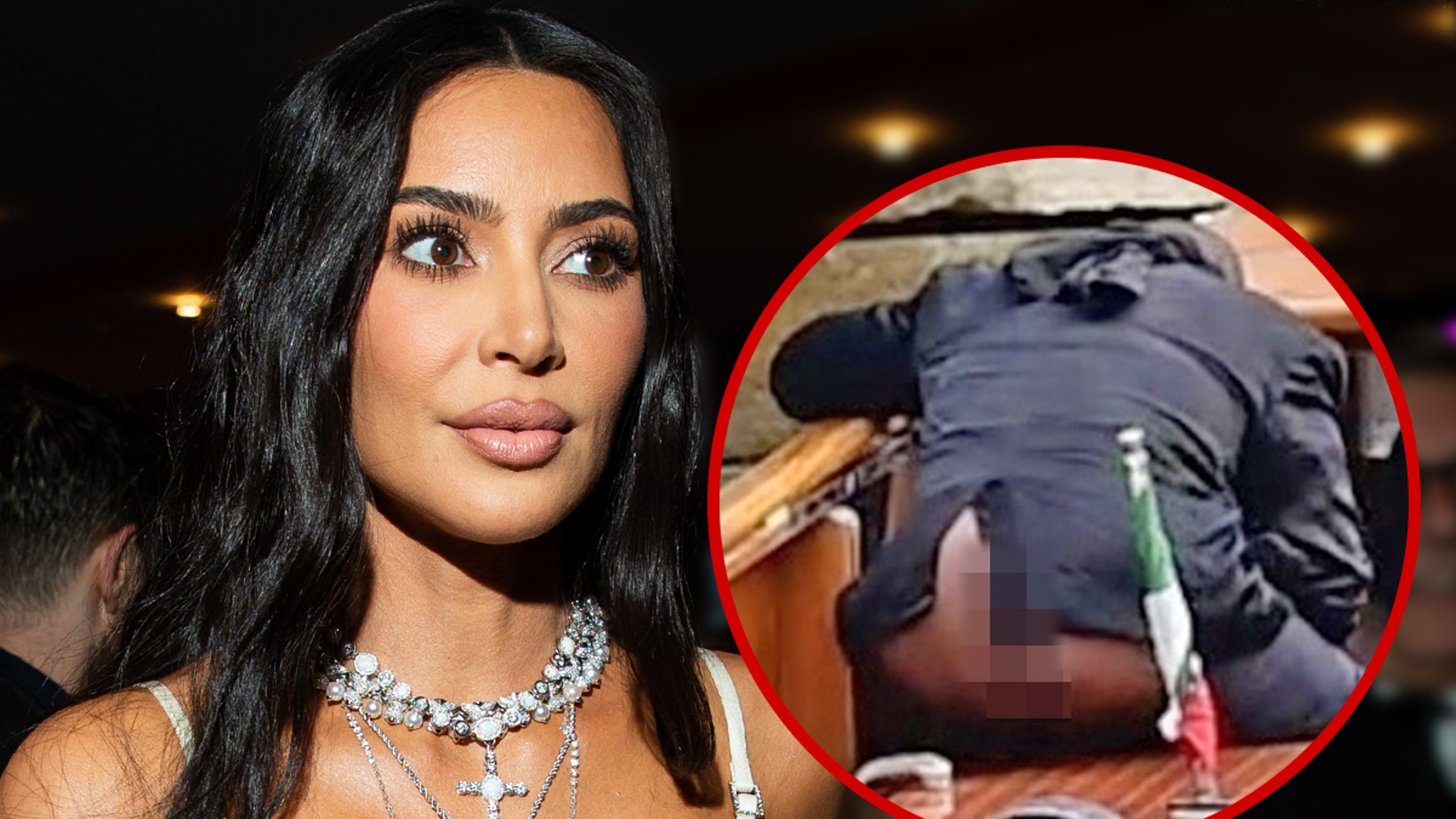 Kim Kardashian Isn't Worried About Kanye West's Wardrobe Malfunction in Italy