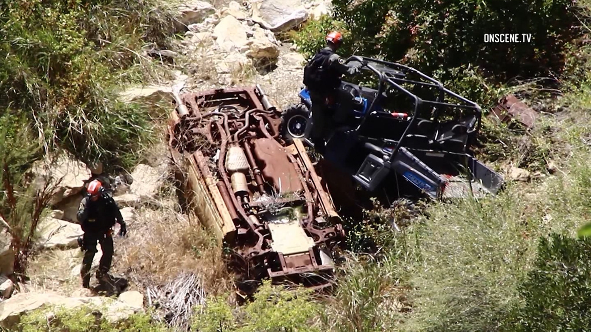 Rescue Crew Repels Down to Sophia Hutchins' ATV Wreck