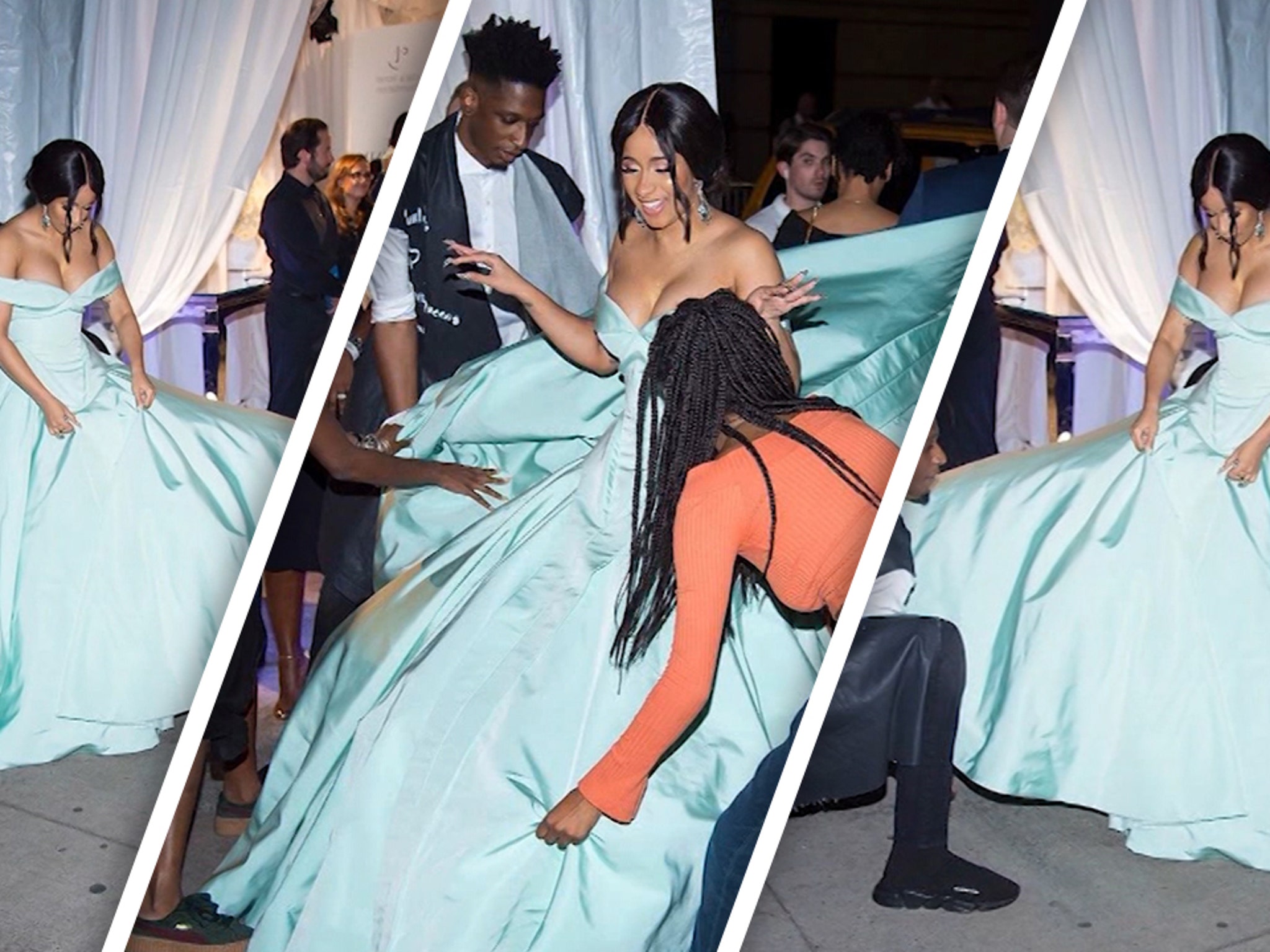 Cardi B's Diamond Ball Dress: Rapper Stuns In Pink Gown