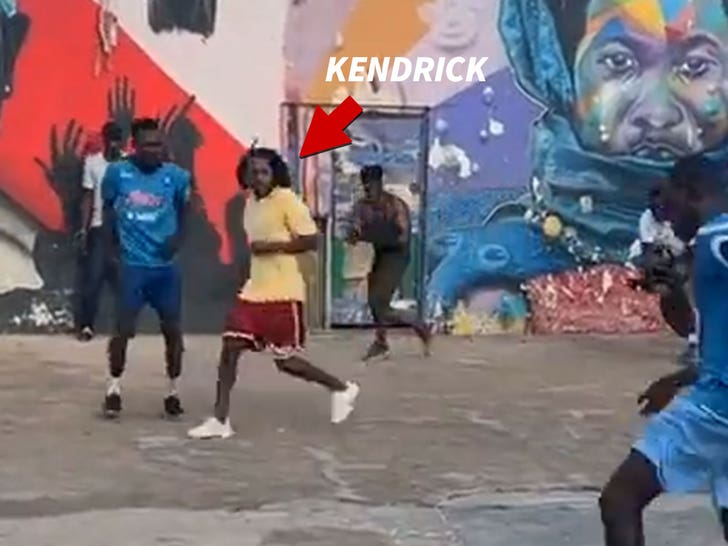 Kendrick Lamar Playing Soccer In Ghana
