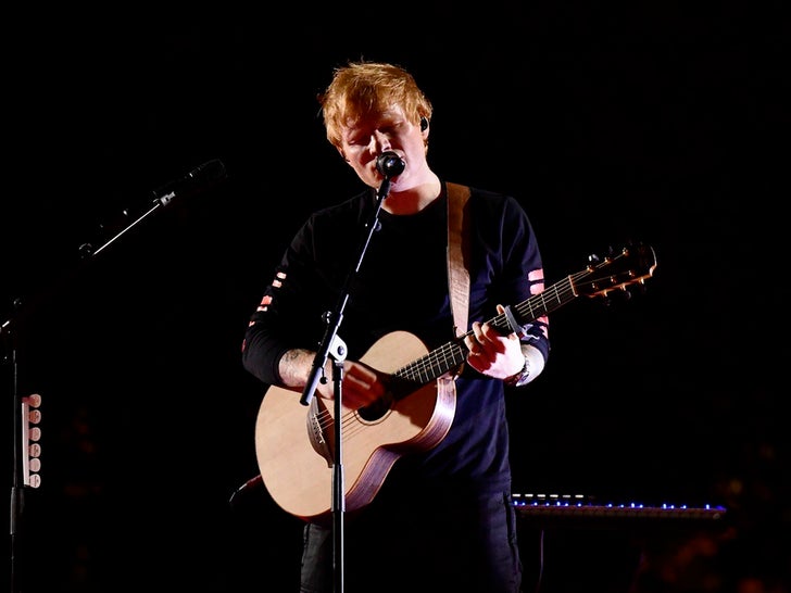 Ed Sheeran Performance Pics