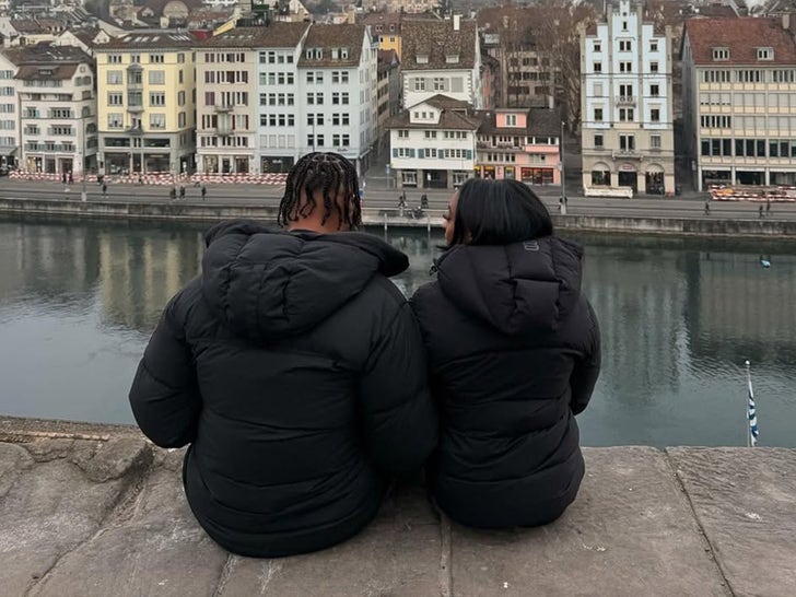 Simone Biles & Jonathan Owens Keep Each Other Warm on Switzerland Vacay