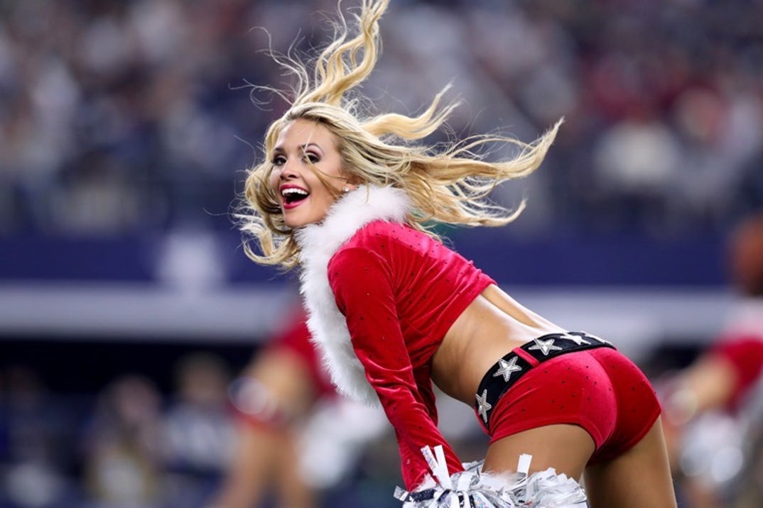 Th Dallas Cowboys Cheerleaders Santa Suits Editorial Stock Photo