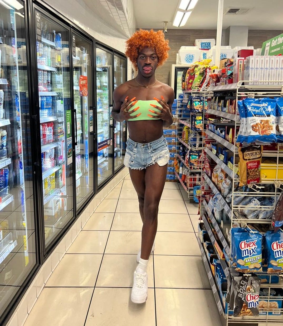 Lil Nas X as Ice Spice