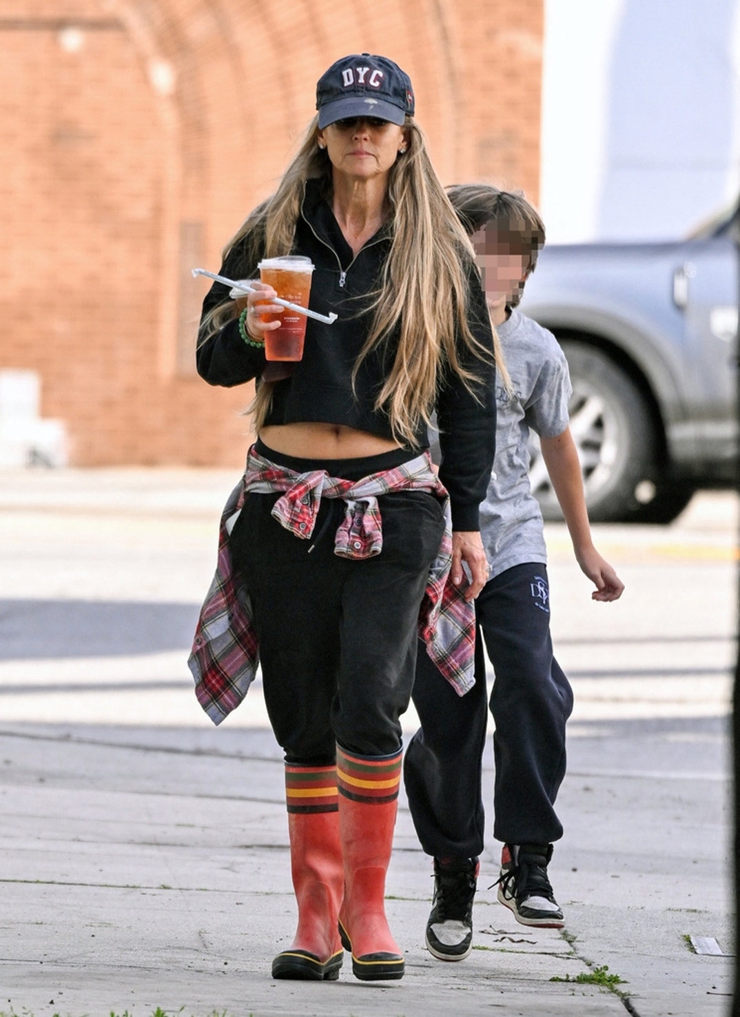Nicole Curtis Out With Kid 2