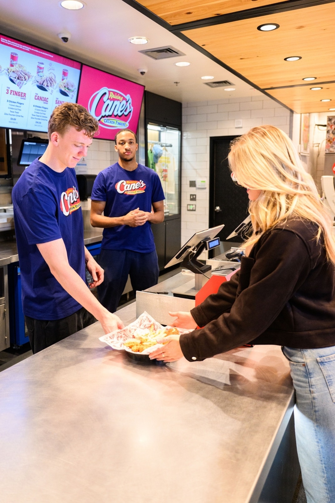 Charlie May and Nimari Burnett at Raising Cane’s in Ann Arbor, Michigan 6