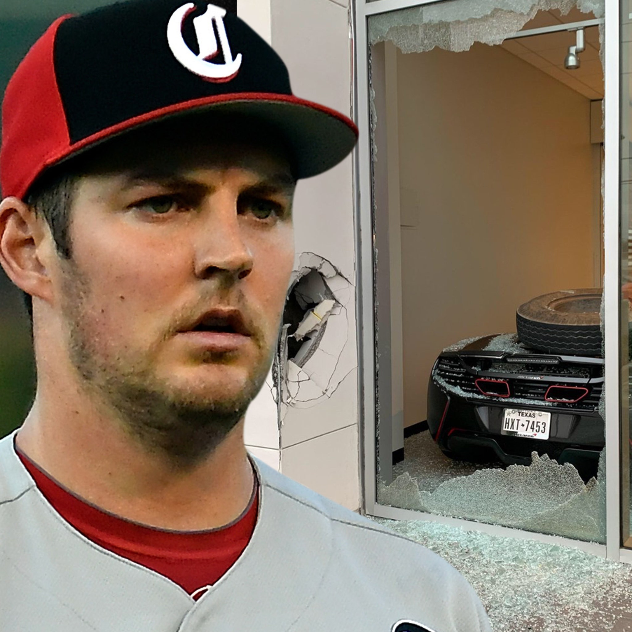 Trevor Bauer's $300,000 McLaren Smashed By Rogue By Semi-Truck Tire!