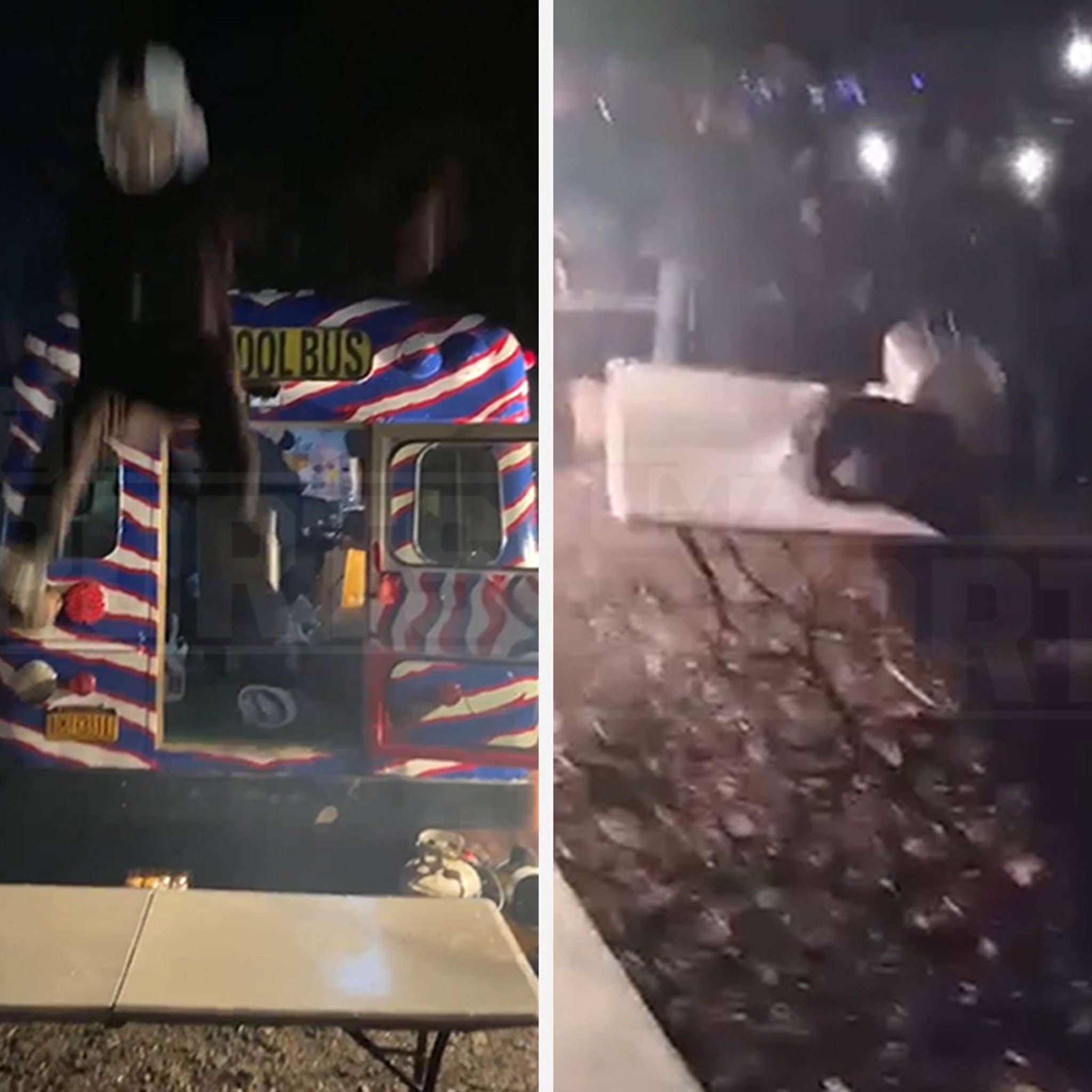 Bills fans set table on fire in wild tailgate video