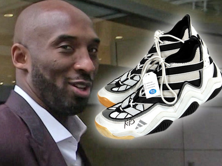 Kobe Bryant's Signed NBA Debut Sneakers Hit Auction, Could Fetch $500k!