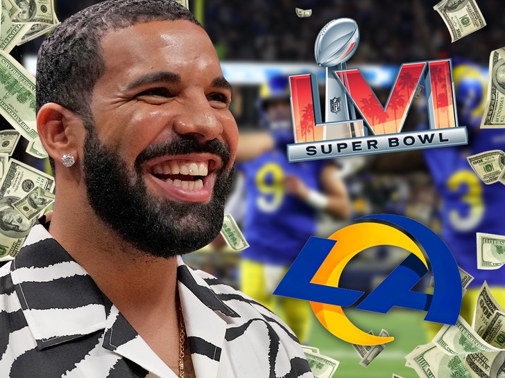 Drake places more than $1 million in Super Bowl bets, picks Rams to win