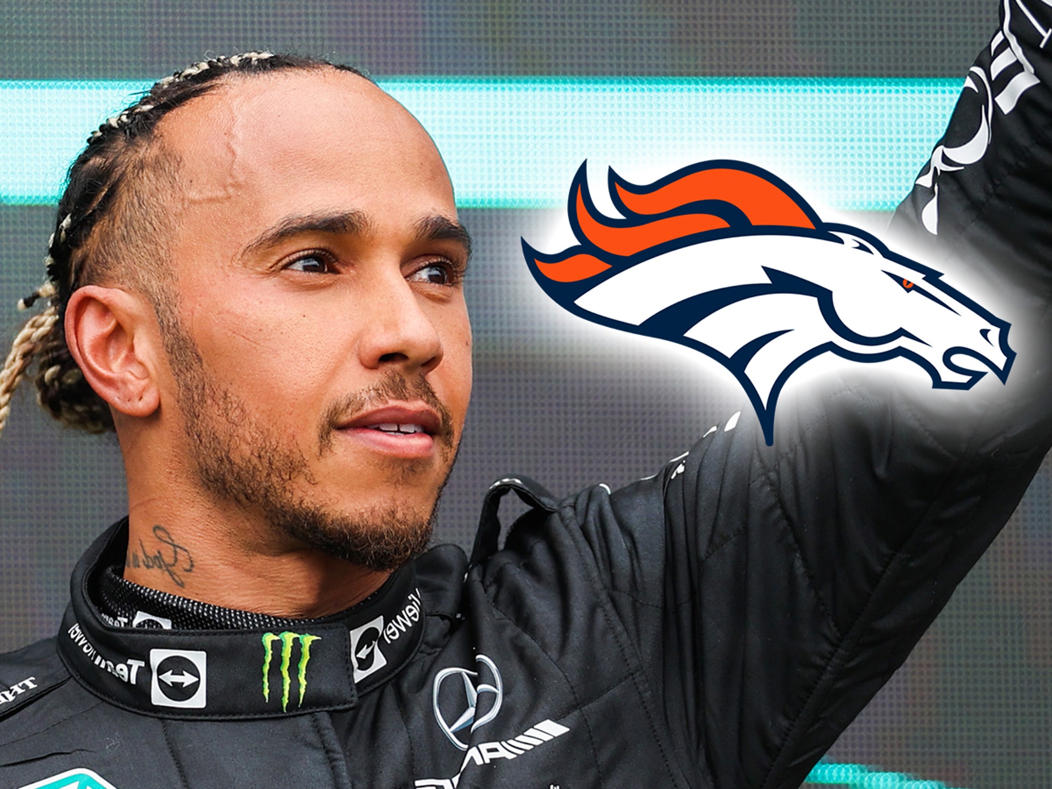 Lewis Hamilton Gifted Honorary Ball At First Broncos Game As Co-Owner
