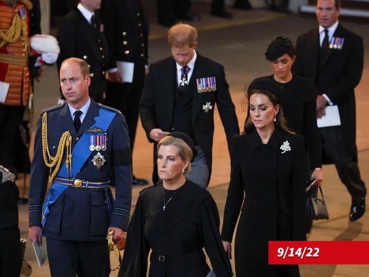 Queen Elizabeth's Coffin Is Transferred To Westminster Hall