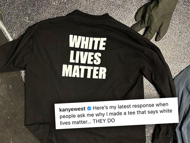 Kanye West's White Shirt Matters For Life