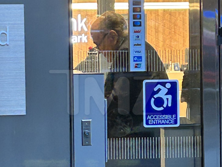 rudy giuliani at the ATM today in NYC