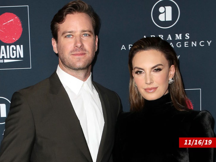 Armie Hammer and his ex wife Elizabeth Chambers