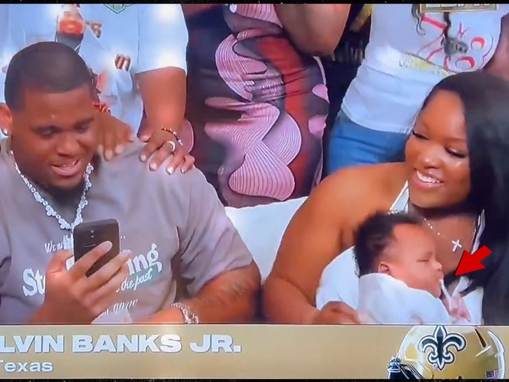 baby puking at nfl draft