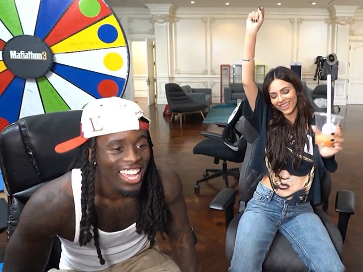 Kai Cenat and Victoria Justice