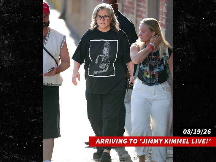 rosie o'donnell on jimmy kimmel live getty