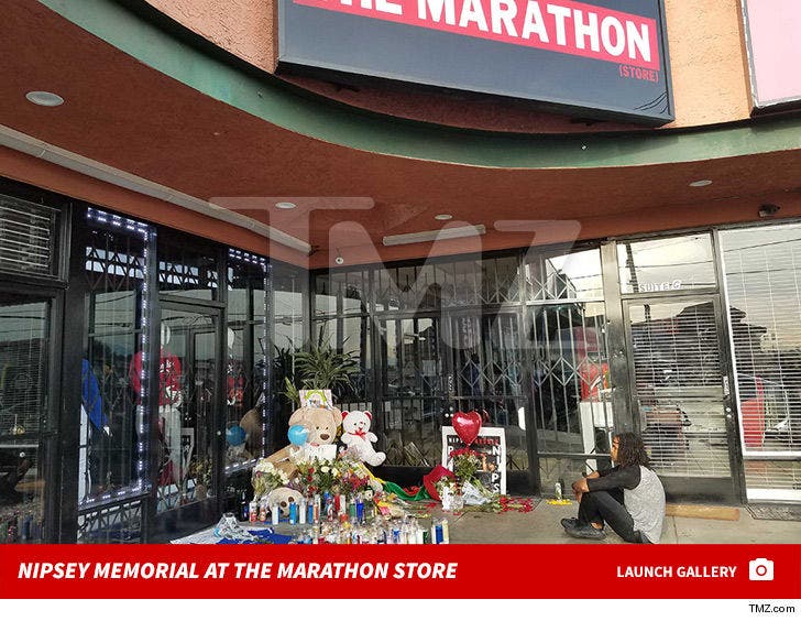 Nipsey Hussle Memorial at The Marathon Store
