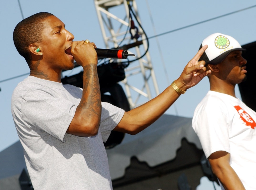 2003: Pharrell Williams of NERD performs